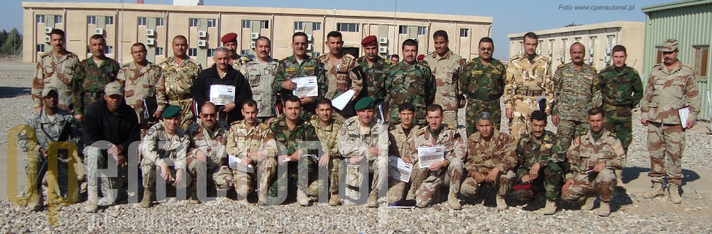 Final do curso. Mais um passo foi dado para a consolidação do Exército Iraquiano e este contou com o apoio português