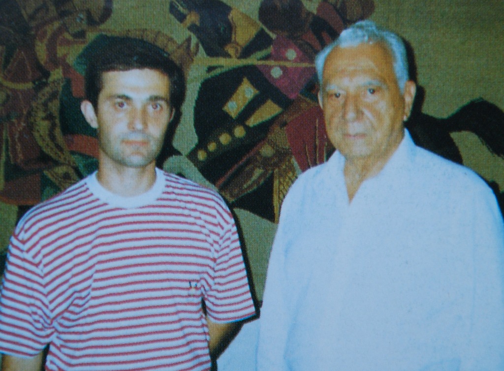 Rio de Janeiro, 23SET1992: o autor (António Carmo) e o General pára-quedista ROBERTO DE PESSÔA num registo breve para a posteridade. (Foto do autor)
