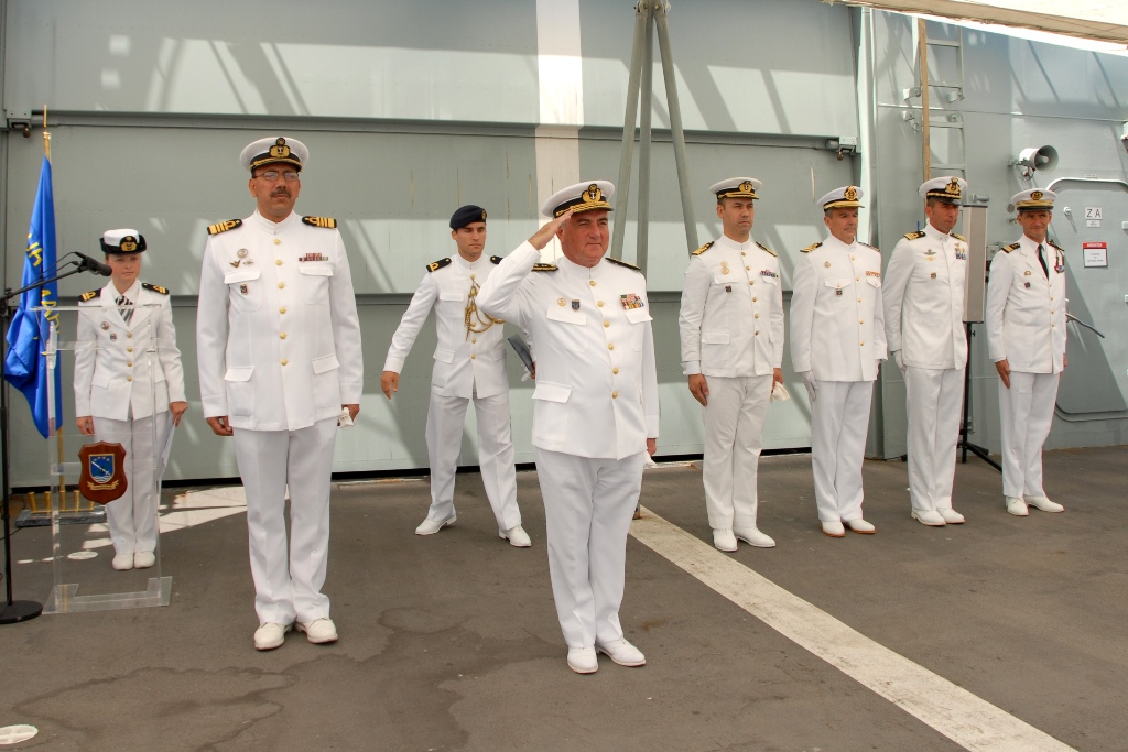 O Vice-Almirante José Saldanha Lopes comanda a EUROMARFOR até Setembro de 2011 (Foto Marinha Portuguesa)