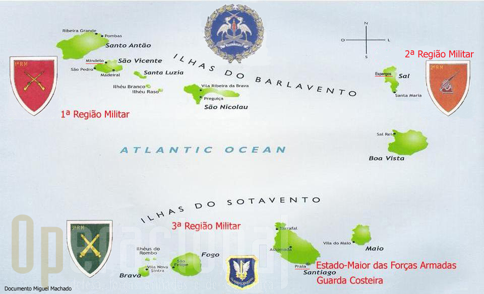 O Arquipélago de Cabo Verde e a implatantação territorial das suas Forças Armadas