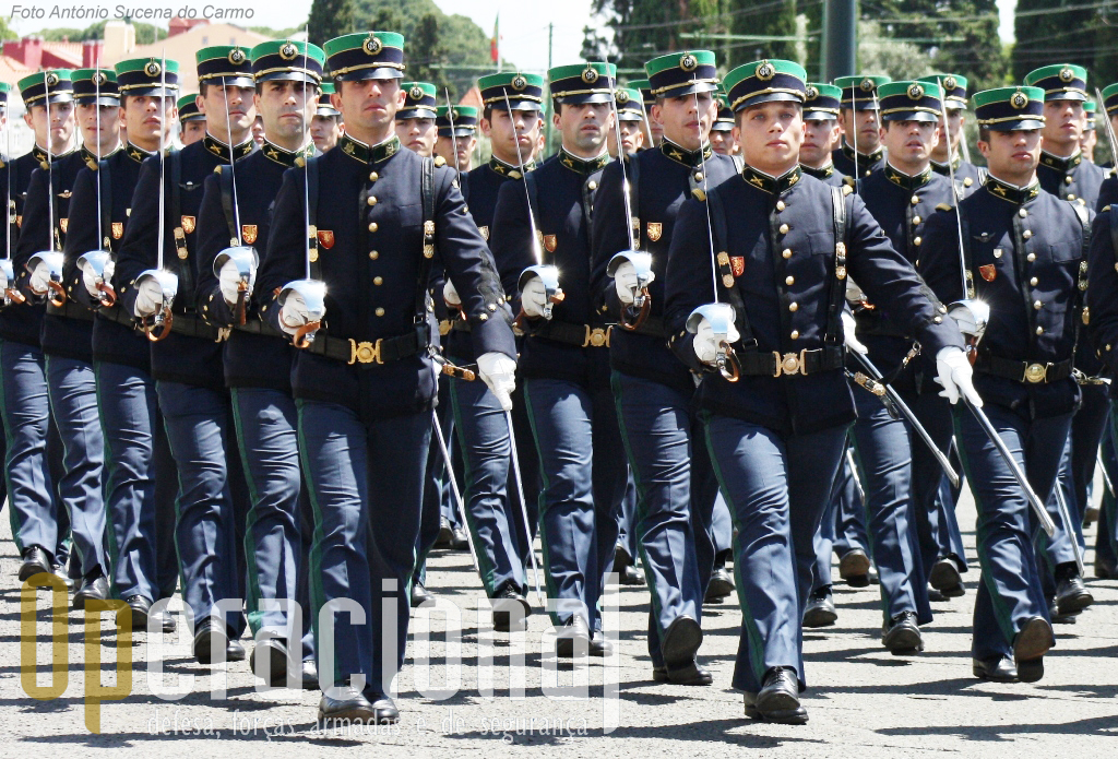 Na Academia Militar do Exército Português, instituição de ensino superior, são formados os futuros oficiais da Guarda Nacional Republicana.