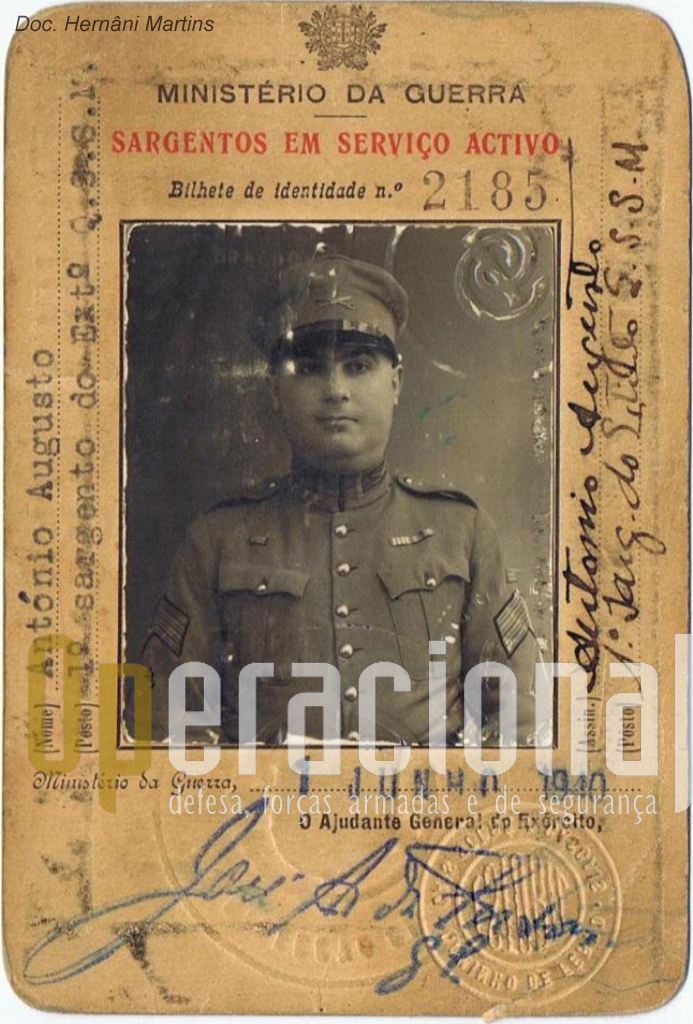 António Augusto, 1.º Sargento do Exército Português em 1940