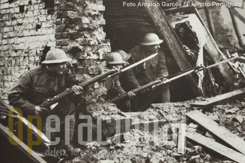 Soldados portugueses em França no decurso da Grande Guerra.