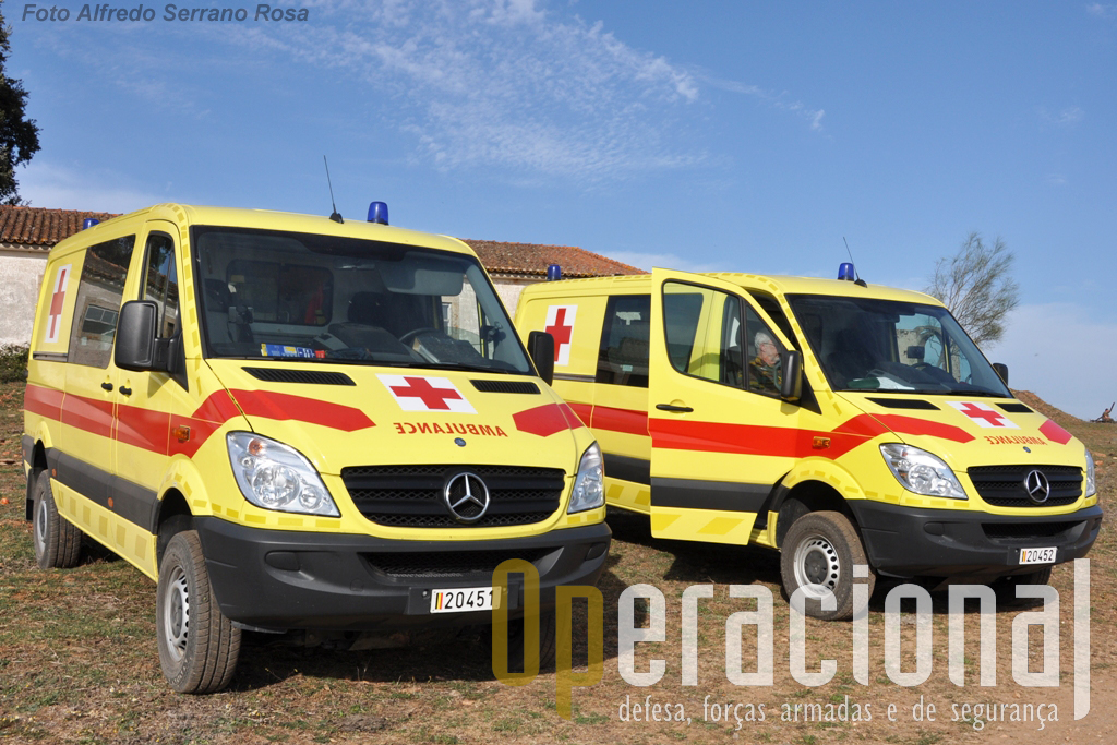 Ambulâncias e pessoal de saúde belgas acompanharam sempre as actividades das suas forças.