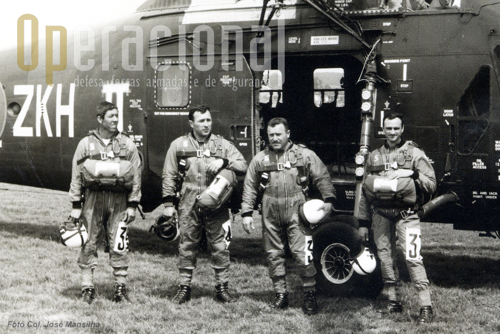 A equipa que esteve na Bélgica em 1971. Da esquerda, Cavaco, Mota, Arlindo e Mansilha.