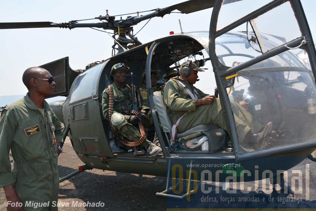 Alouette III (juntamente com os MI 17) foram helicópteros constantemente usados neste exercício, operando sempre a partir do aeroporto de Waku-Kungo, transformado numa pequena base de apoio, tendo para isso recebido alguns equipamentos móveis..