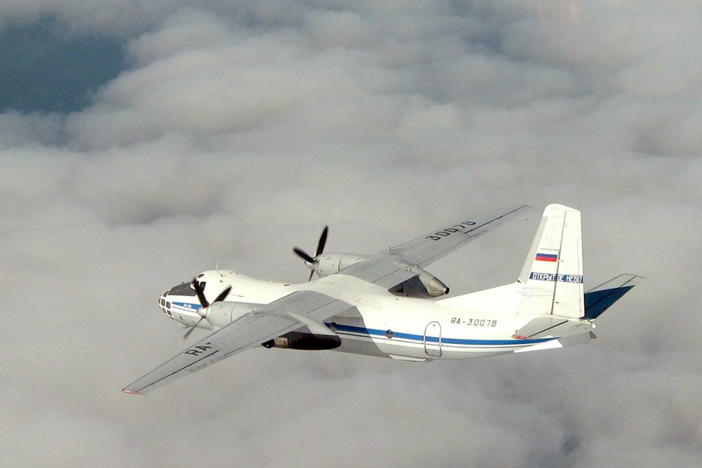 Antonov An-30 B da Federação Russa numa missão anterior no âmbito do tratado Open Skies (Foto OSCE)
