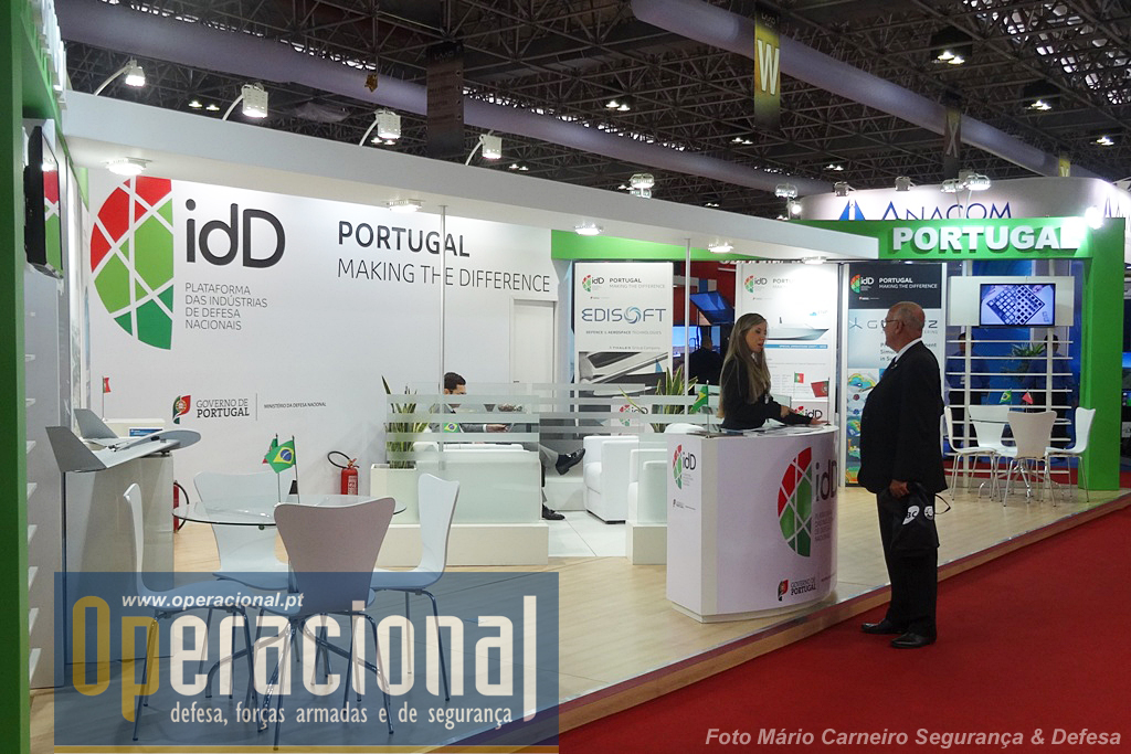 Vista geral do stand da idD que "alojava" várias empresas portuguesas.