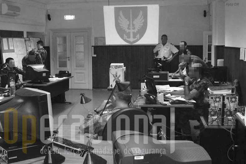 Sala de operações do antigo "Combine Joint Special Operations Task Force Head Quarters" em Oeiras (Comando das Forças Terrestres)