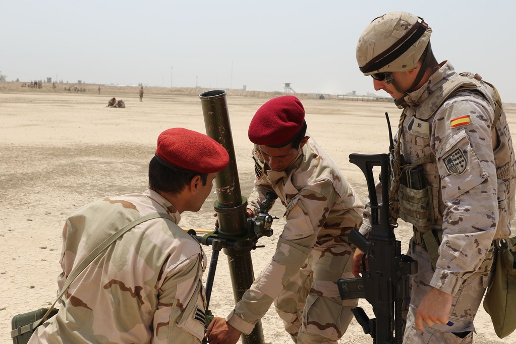Formação "Commandos"  Iraquianos Foto Ministério da Defesa de Espanha)