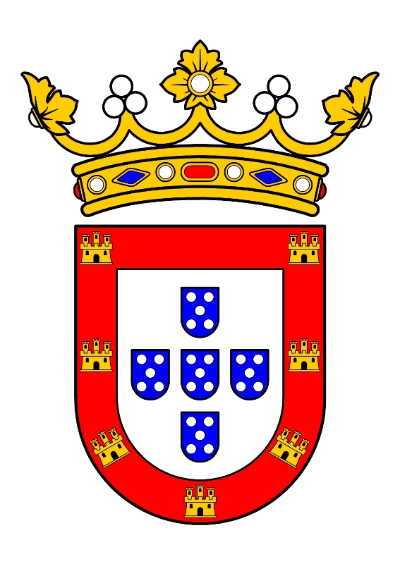 O Escudo Oficial da cidade, documento distribuído pelo "Ayuntamiento" de Ceuta.