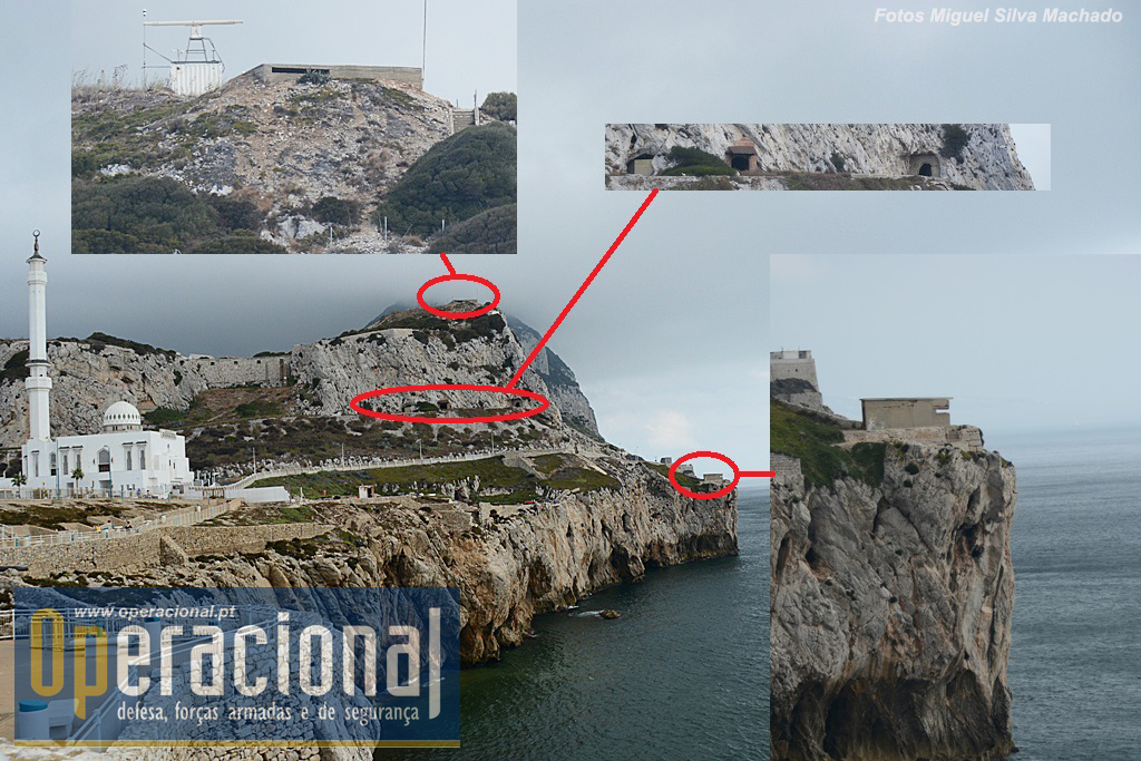 Instalações militares de todas as épocas é coisa que não falta em Gibraltar, e na Ponta Europa também não!