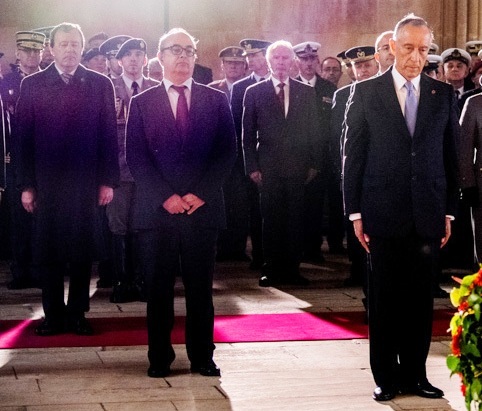 Azeredo Lopes na Homenagem Soldado Desconhecido, no Mosteiro de Santa Maria da Vitória, na Batalha, em 09 de Abril último (Foto Presidência da Republica)