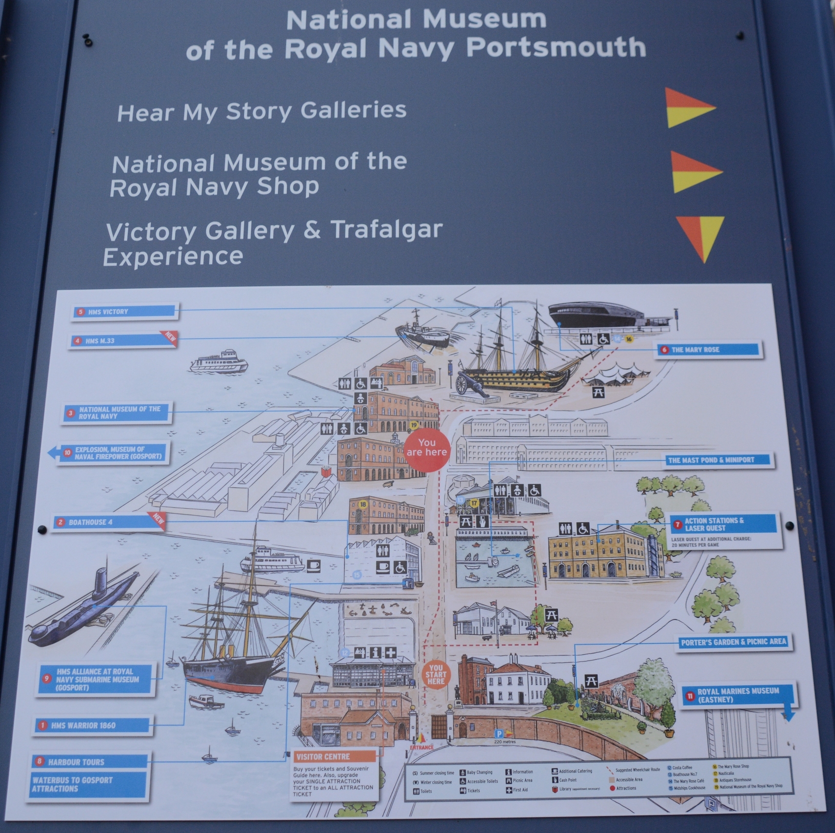 Para quem gosta do tema, há muito para visitar no Portsmouth Historic Dockyard.