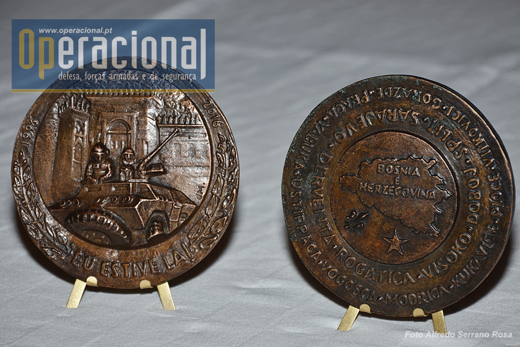 A medalha comemorativa - Eu Estive Lá! - apresentada em S. Jacinto no dia 18 de março