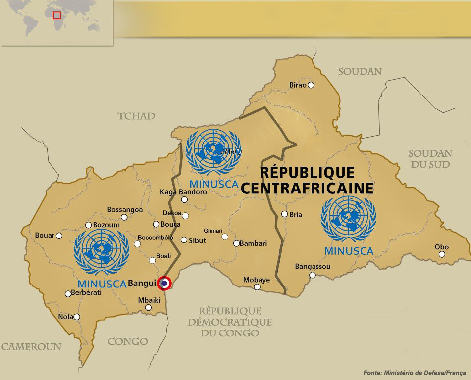 A Republica Centro Africana, próximo teatro de operações para os comandos portugueses.