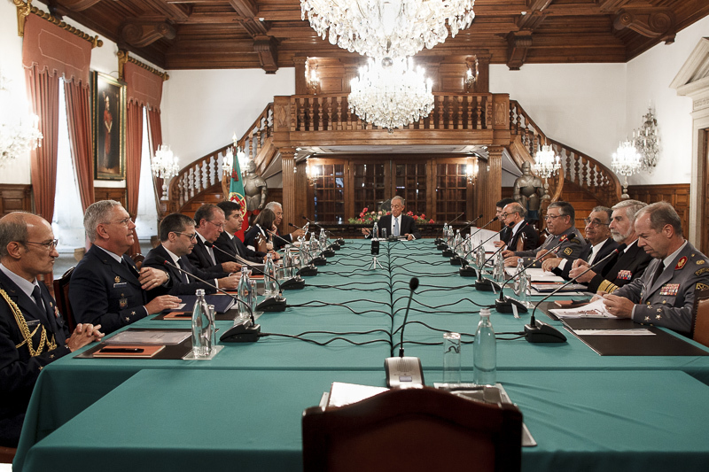Reunião de 6 de Dezembro de 2016 do Conselho Supeior de Defesa Nacional no Quartel de Santo Ovídeo no Porto (Foto Presidência da República).